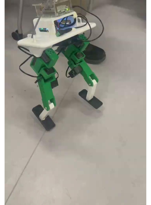 Jumbot-B standing on the lab floor
