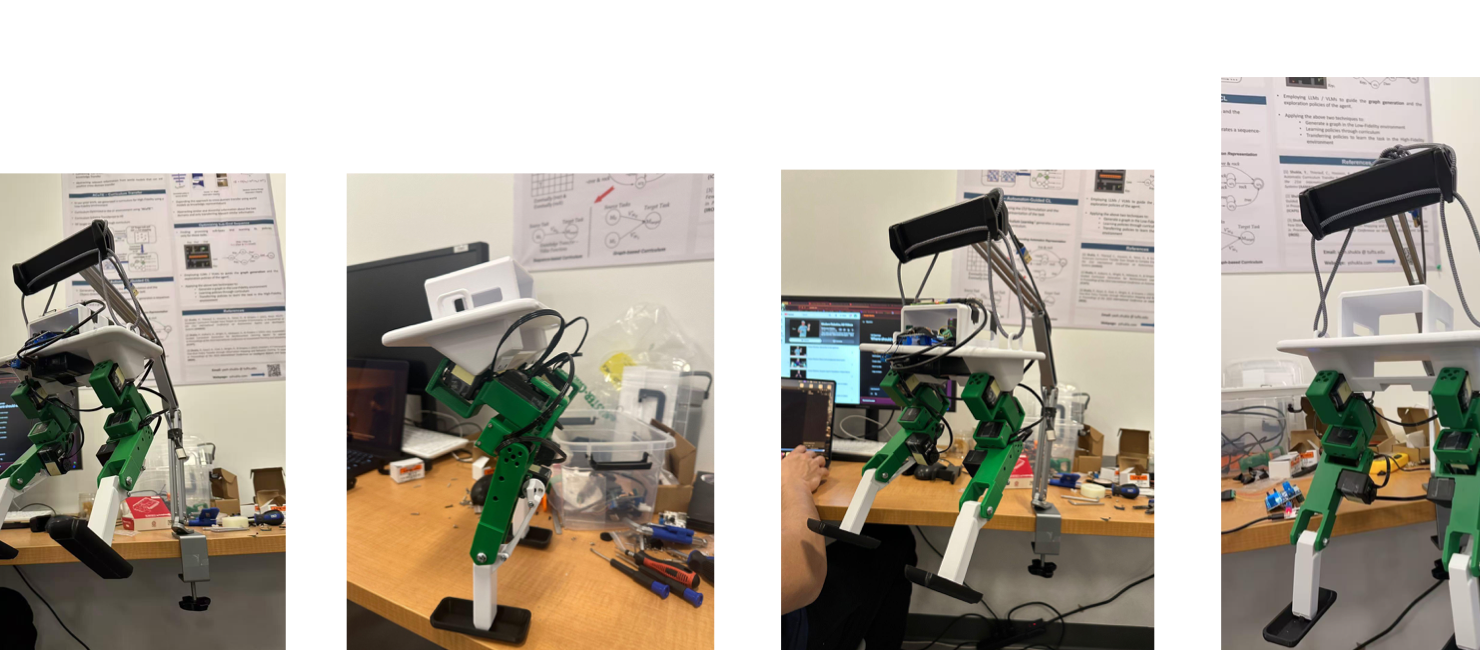 Lab photos of the assembled Jumbot-B robot